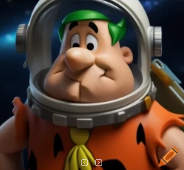 Fred Flintstone in Space